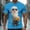 Blue, variant on Men's Funny Elderly T-shirt Short Sleeved T-shirt Round Neck Shirt Casual Daily Street Top Men's Top