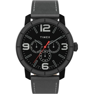 Timex Men's The Waterbury Leather Strap Watch TW2P59000 - Walmart.com