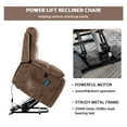 thumbnail image 5 of Bonzy Home Fabric Power Lift Recliner Chair with Massage, Heat Therapy, Hidden Cup Holders and Side Storage Pocket for Elderly Daily Home Use, 5 of 8