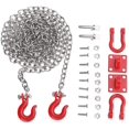 thumbnail image 1 of Trailer Safety Chain, Trailer Chain Parts Metal U Shaped Tow Chain, Rescue Tow Hook 1/10 Scale for Crawler Car Trailer Chain Assemble Daily Use RC Cars, 1 of 7