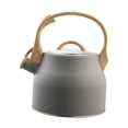 thumbnail image 3 of Hervidor de agua silbante de gran capacidad, hervidor de agua rápido con asa, tetera de 3 l para dormitorio, leche, cocina, apartamento Gris, 3 of 8