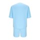 thumbnail image 4 of Blusa de Manga Corta Hombres de Moda Casual Sólido Turndown Top Blusas Traje Conjunto, Traje de Dos Piezas para Diario Y Casual, 4 of 6