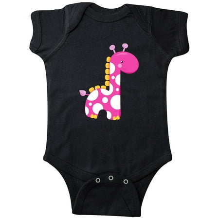

Inktastic Cute Giraffe Little Giraffe Pink Giraffe Gift Baby Boy or Baby Girl Bodysuit
