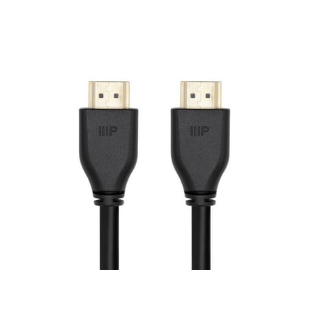 UPC: 0889028168691 | Monoprice 8K HDMI 2.1 Cable – 10 Feet – Black | Ultra High Speed  48Gbps  Compatible with Sony PS5 / Microsoft / Xbox Series X & Series S and More