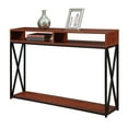 Convenience Concepts Tucson Deluxe 2Tier Console Table, Cherry/Black