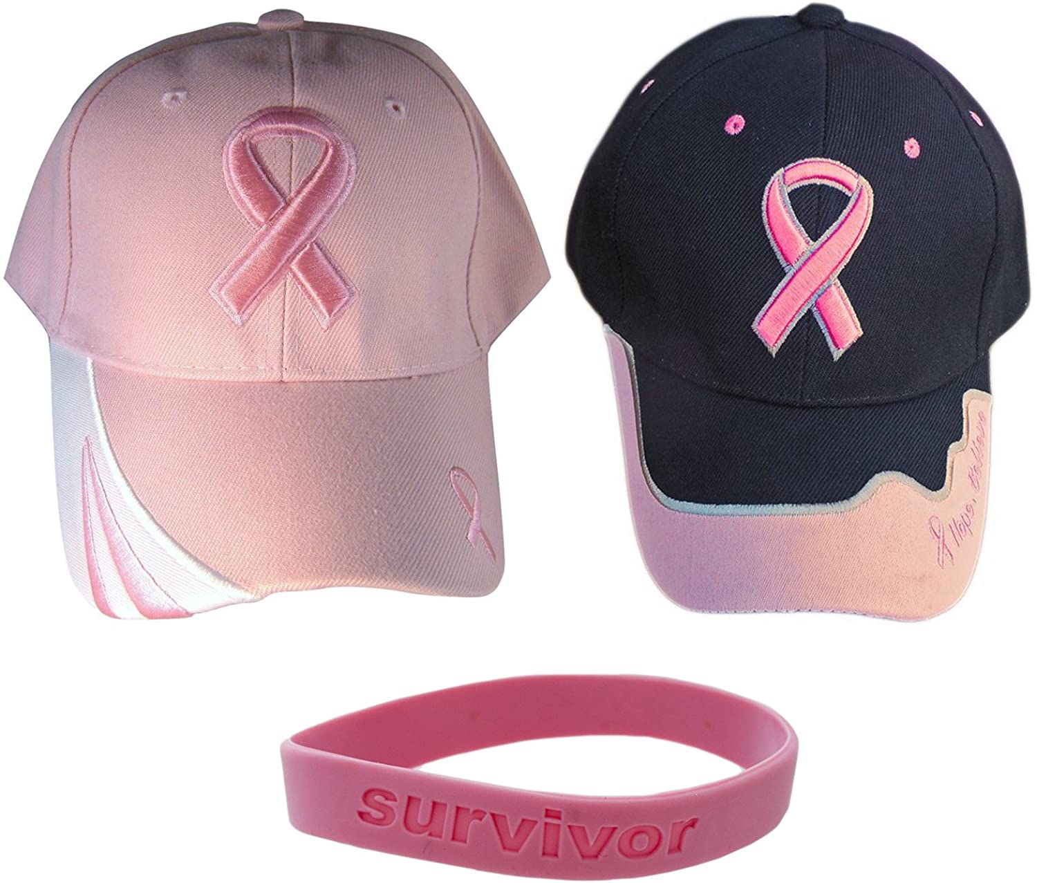 Black Breast Cancer Awareness Hats 