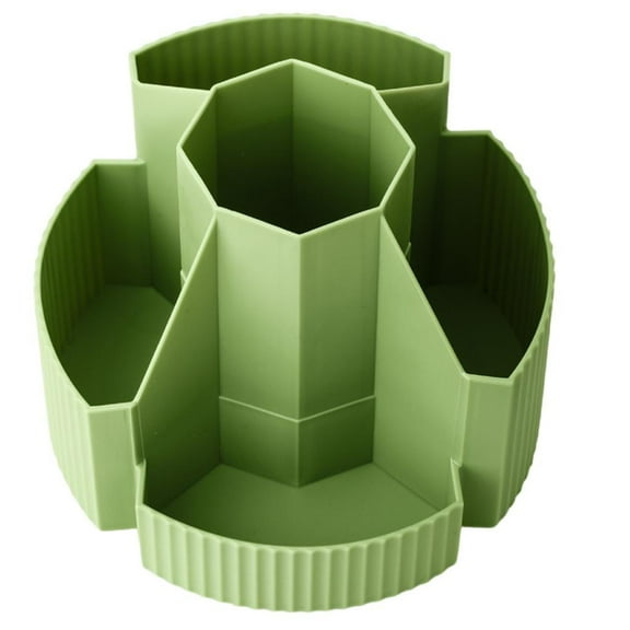 Yammee 360 Degree Rotating Pen Holder Desk Organizers Pencil Holder with 5 Compartments