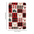thumbnail image 3 of Rustic Christmas Flannel Throw Blanket,  Plaid Patchwork  Blanket with Deer Antler  Tree, Soft Lightweight Holiday Throw for Couch Sofa Bed, Winter Xmas Home Decor for Living Room-B, 3 of 4