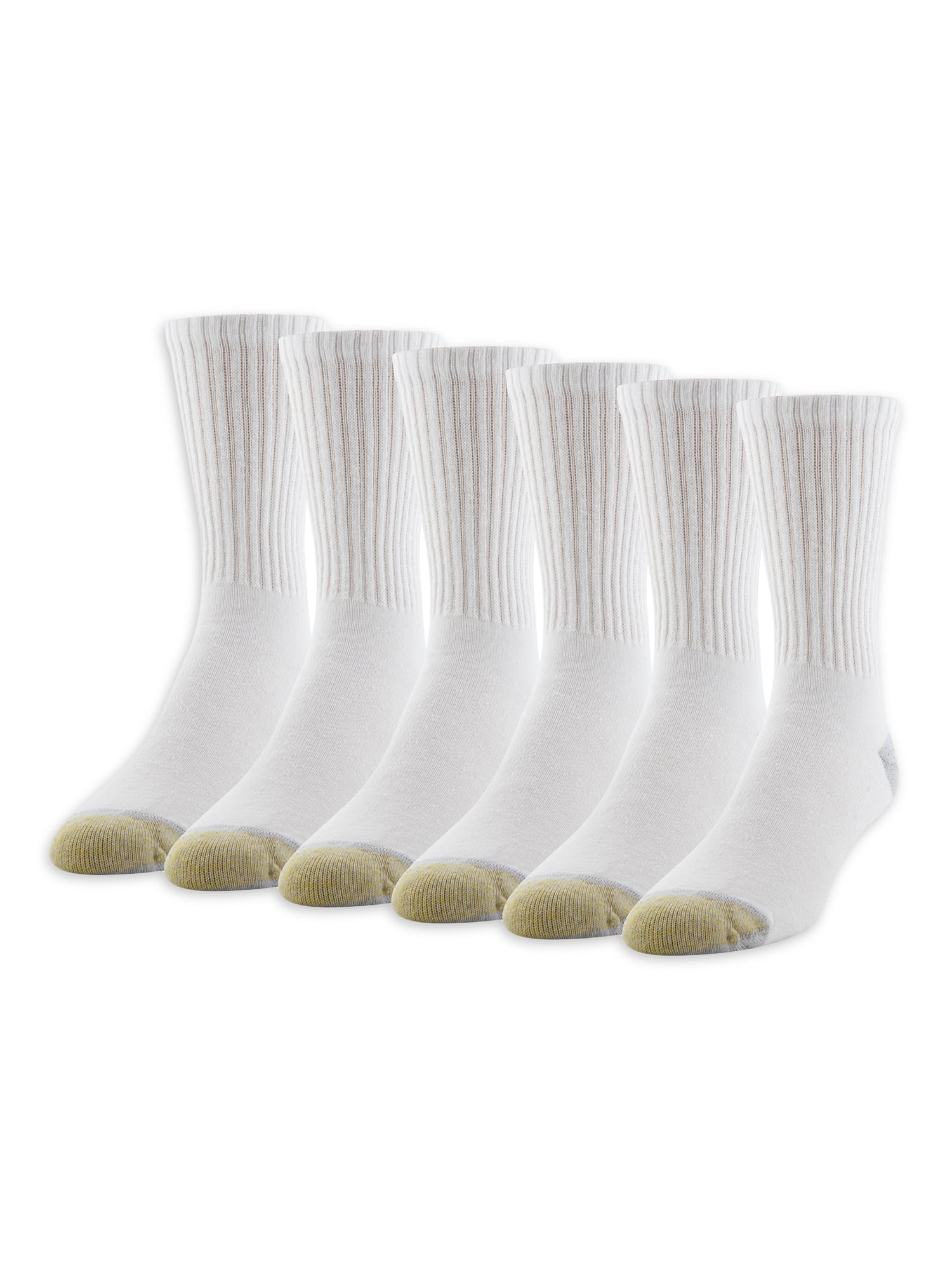GOLDTOE Edition Men's Classic Sport Cushion Short Crew Socks, 6-Pack