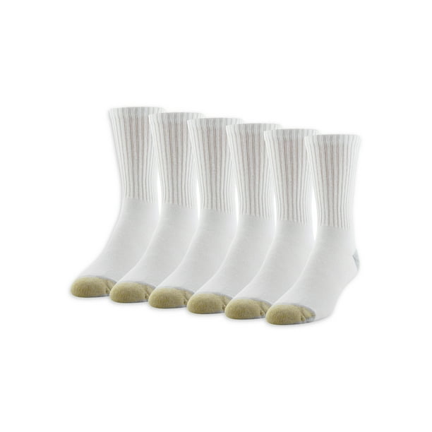 DKNY Mens 6 Pack Sport Cushion Quarter Crew Socks