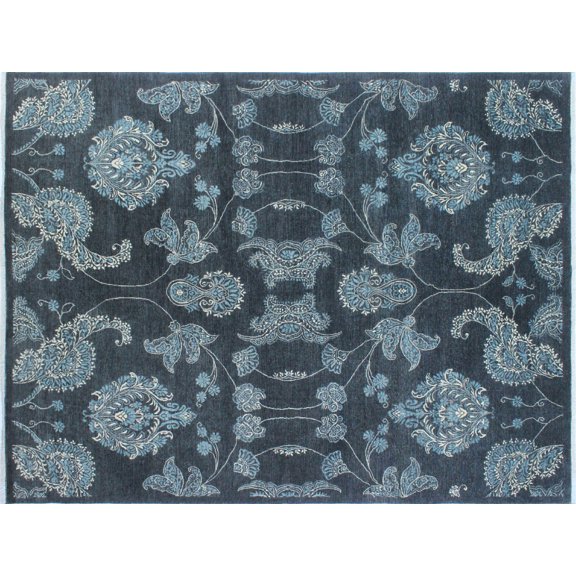 Yousafi Hafeez Grey/Ivory Rug, 8'0" x 10'5"