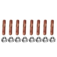 thumbnail image 3 of Exhaust Manifold Hardware Kit, 8 Pcs Impact Proof M8 1.25 Threaded  Studs Kit Durable High Pressure Resistant  For Car, 3 of 8