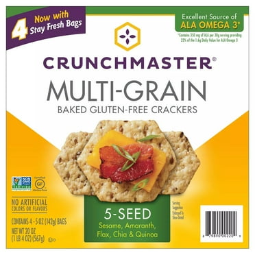 Crunchmaster 5 Seed Multi-Grain Cracker, 20 Ounce
