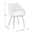 thumbnail image 3 of SILLA MÉRIN TELA GRIS PATA NEGRA, 3 of 3