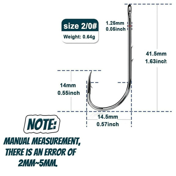Fixed hook carbon steel with hole, 2/3/4 perch fishing hook, suitable for all kinds of fishing hooks