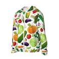 thumbnail image 2 of Kll Vegetables2 Print Men'S Women’s Upf 50+ Sun Protection Outdoor Hoodie Jacket Long Sleeve Fishing Hiking Performance Shirt- Large, 2 of 8