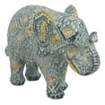 thumbnail image 6 of Ebros Silver Gold Patterned Elephant 5.25"L Feng Shui Elephant Calf Figurine, 6 of 8