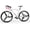 White, variant on Marknig Road Bike, 21 Speed 700C Wheel with Light Aluminum Alloy Frame Commuter Bicycle with Dual Disc/V Brakes for Men and Women, Red