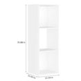 thumbnail image 6 of Style Selections 35.9-Inches H x 12.24-Inches W x 11.63-Inches D White Stackable Wood laminate 3 Cube organizer, 6 of 8