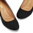 thumbnail image 2 of Bocca Women's Low Heel Pumps Black Chunky Block Dress Shoes 9M, 2 of 6