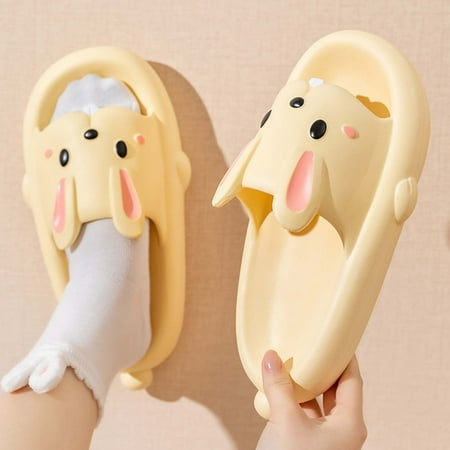 

Herrnalise Girl s Cartoon Slippers Super Soft Breathable Anti-Slip Bedroom Home Slippers