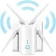thumbnail image 1 of ER Amplificador WiFi Extensor WiFi 1200 Mbps Extensor de alcance WiFi hasta 8000 pies cuadrados y 35 dispositivos, amplificador de señal WiFi Extensor de Internet inalámbrico Repetidor WiFi, instalación de 10 segundos LED WPS Rojo Verde, 1 of 5