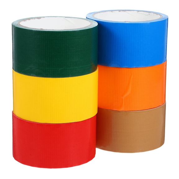WORGEOUS  6 Rolls Duct Tape Bulk Colorful Foldable Fan Water Cup Decor