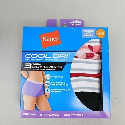 Hanes 3 Boy Briefs Cool Dri Size - L/7 New!
