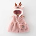 thumbnail image 2 of Gibobby Abrigos de invierno para niños y niñasNiños recién nacidos Bebé Niñas Animados Chaleco Chaqueta Sin Mangas Con Capucha Abrigo Tops Ropa(Rosa, 18-24 Meses), 2 of 3