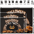 thumbnail image 2 of Happy Halloween Backdrop Horror Theme with Pumpkin, Ghouls,Bat Design for Halloween Party Decorations, 2 of 7