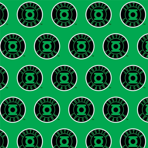 Justice League Green Lantern Athletic Logo Premium Roll Gift Wrap Wrapping Paper