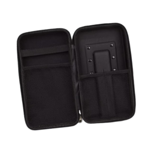 Bunblic Microphone Case Mic Carrying Pouch Prevent Impact Large Capacity Handheld Microphone Carry Bag Portable Mic Bag for Business 2 Mic Elastic Strap