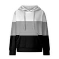thumbnail image 4 of Womens Sweatshirts and Hoodies Oversized Casual Long Sleeve Fall Winter Fit Waffled Pullover Tops with Pocket, 4 of 4