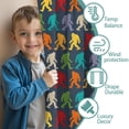 thumbnail image 3 of Blackout Kids Curtains,Red Bigfoot Pattern Childrens Insulated Curtains Set Of 2,Bedroom Essentials,Toddler Room Decor 52x84in(132x213cm), 3 of 5
