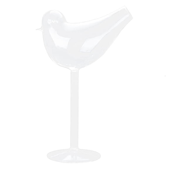 Yammee Bird Shape Cocktail Glass Clear Wine Glasses Individuality Glass Goblet Durable