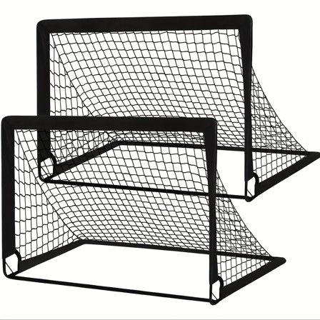 Kids Soccer Goals For Backyard Set Of 2, 4x3 Ft Portable Pop Up, Soccer Nets For Backyard For Kids Youth Outdoor Sports Games