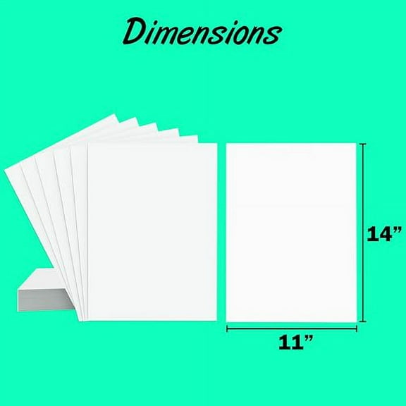 Poster Board, White Poster Paper 11x14, White Poster Board, Poster Board Bulk, Posteboard, School Supplies, (100 Pack)