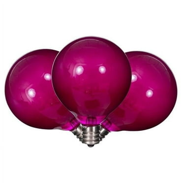 Vickerman X24G5106 Purple LED G50-E12 Glass Bulb - 10 Per Box