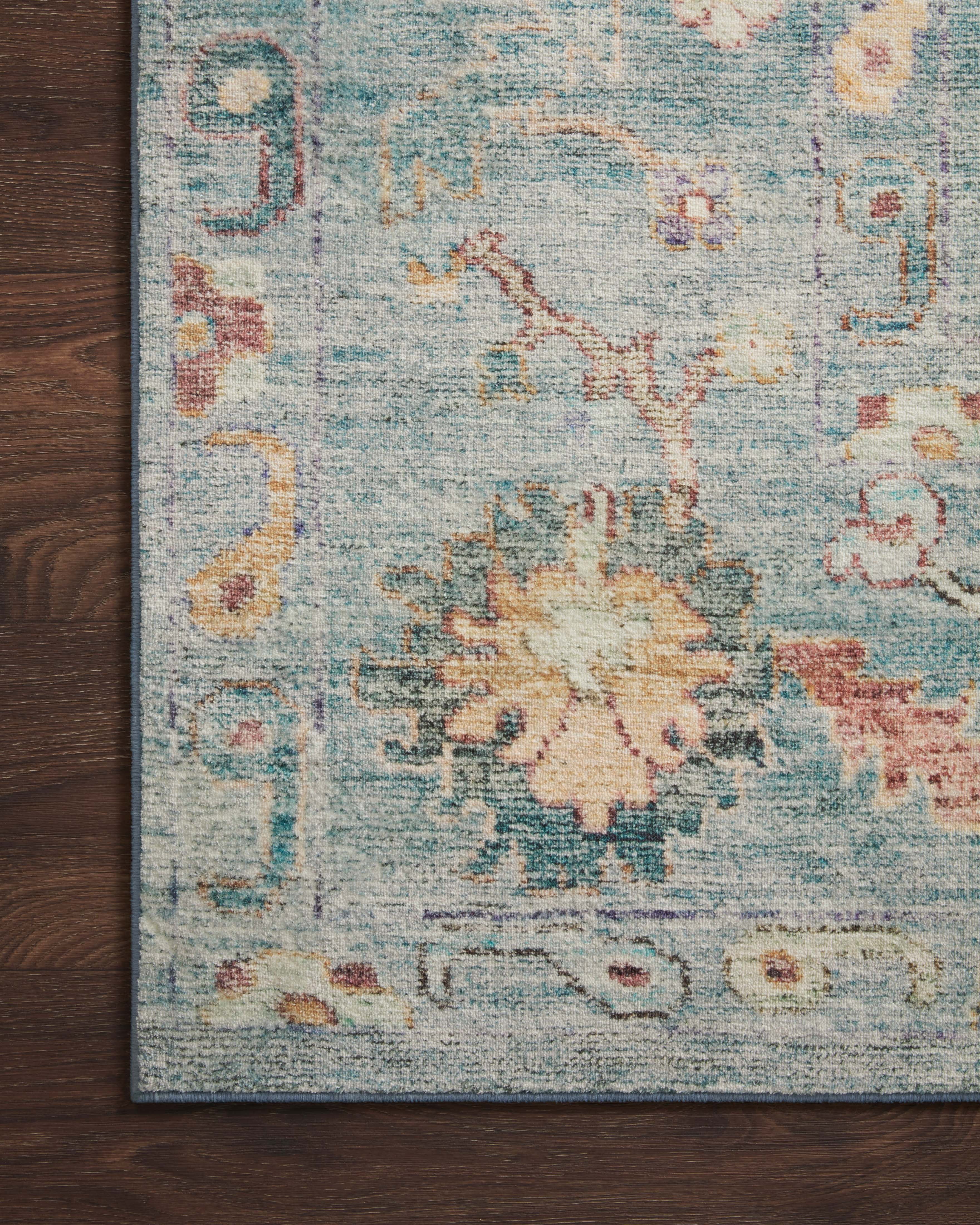 Loloi Margot Denim / Multi 2'-6" X 9'-6" Runner Rug