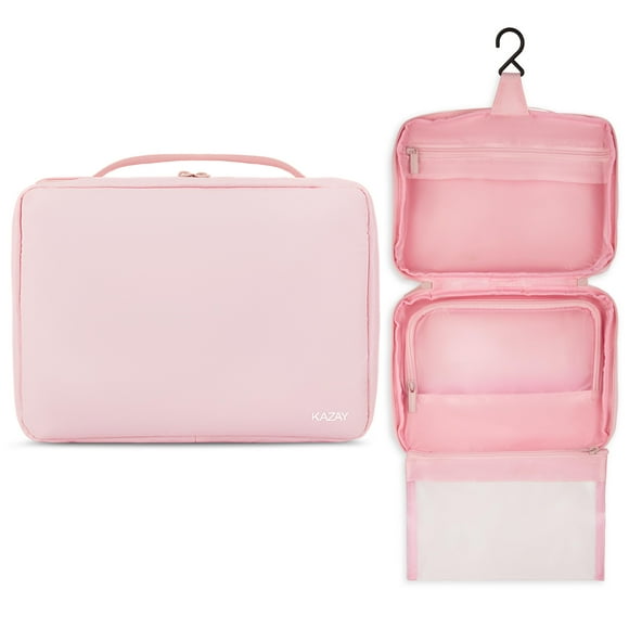 Neceser colgante KAZAY con funda aprobada por la TSA, color rosa