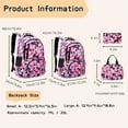 thumbnail image 3 of Women's Backpack and Lunch Box, 6 Pack Geometric Print Women's Backpack, Cute Backpack Set for Travel, Outdoor Picnic., 3 of 7