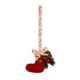thumbnail image 2 of Juego de adornos para árbol de Navidad con cinta de terciopelo y adornos de madera: kit de 5 piezas para colgar en el coche, ideal para regalar en estas fiestas., 2 of 4