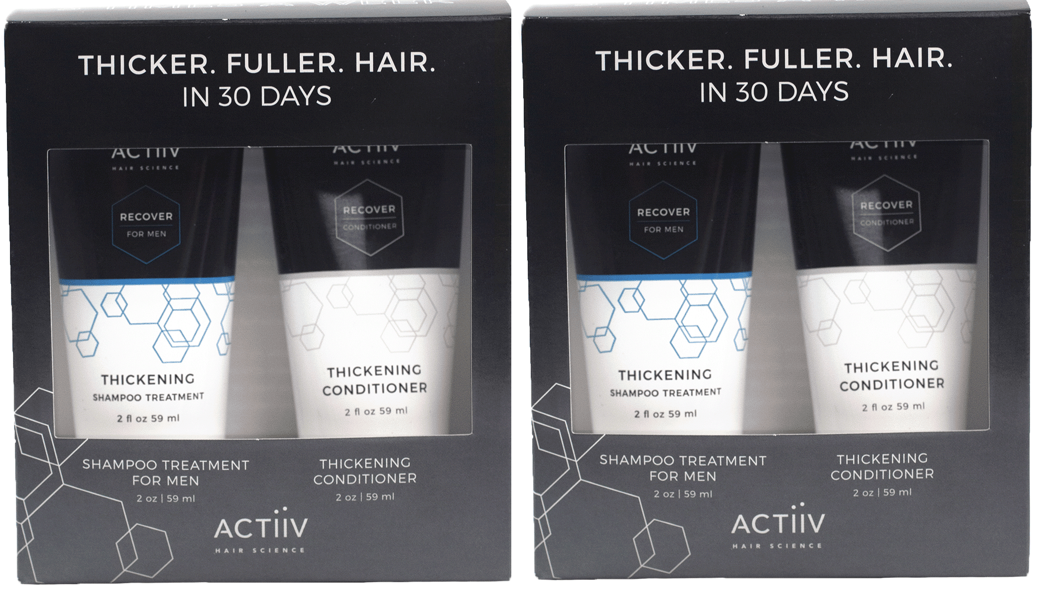 Actiiv Men's Recover Cleansing Treatment, Thickening Conditioner 2