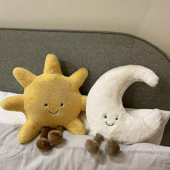 2023 Nouveau Jouet en Peluche Soleil et Lune Décoration Maison Cadeau de Noël (Soleil)