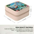 thumbnail image 2 of Autua Flamingos Turtle Beach Jewelry Box for Necklace, Ring, Earring - Bridesmaid Gifts and Travel Essential Pink, 2 of 5