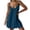 Dark Blue, variant on Frostluinai Womens Dresses 2023 Summer Casual Solid Sundress Spaghetti Strap Sun Dress Boho Beach Swing Mini Dresses