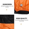 thumbnail image 3 of Miangastore Motorcycle Protector Orange Silver Coated Cloth 1Pcs 87x39x37in, 3 of 8