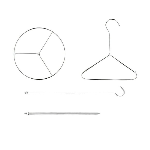 Ensemble d'Accessoires pour Friteuse de Dinde et Poulet en Acier Inoxydable avec Crochet Élévateur, Support Vertical pour Brochettes, Base pour Marmite à Friture Profonde, Gril, BBQ