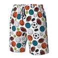 thumbnail image 5 of Kdxio Color Balls Pattern Mens Casual Shorts - Drawstring Summer Beach Sports Shorts for Men, 5 of 9