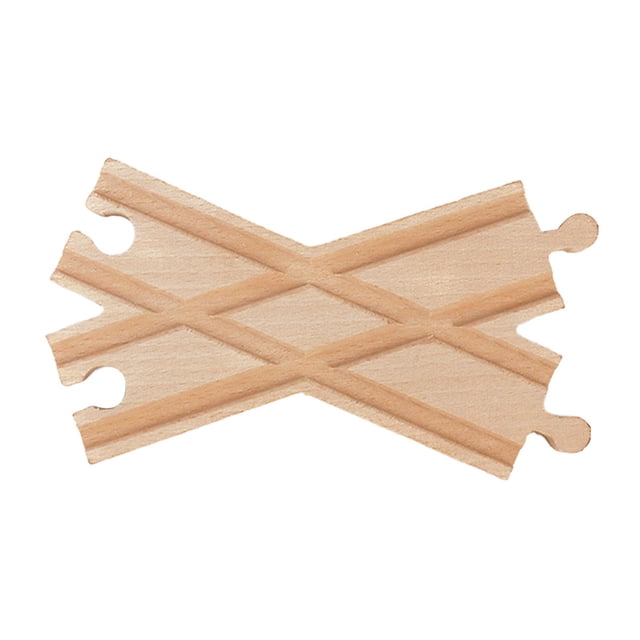 Adaptador de expansión de vías de tren de madera, vías de tren de juguete para vehículos 16 cm x 9 cm x 12 cm